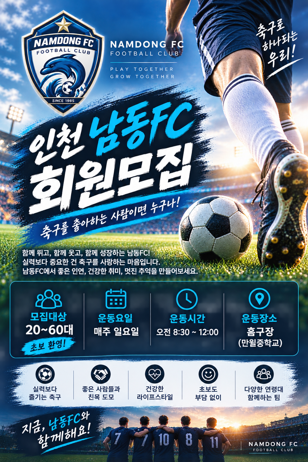 남동FC 축구/풋살/족구 대표 이미지 2